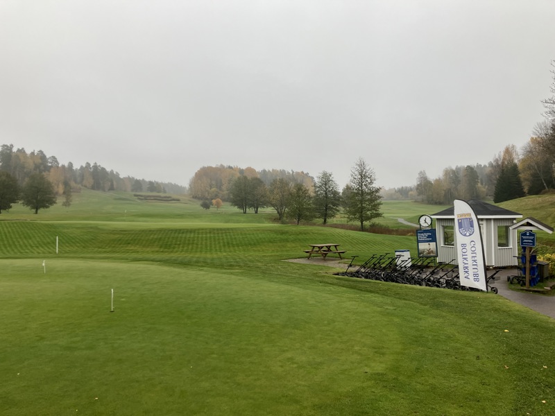 Stängning av banan och golfbilsförbud